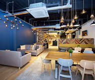 Dining space at Newhall Square Apartment Birmingham