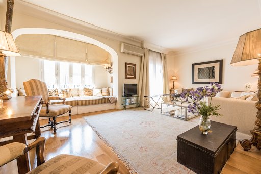 Bright living room at Splendom Housing Lagasca Crown