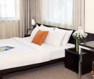 Simplistic living area in Citadines City Centre Tbilisi