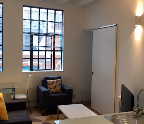 Living area - 1 bed apartment