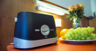 Kitchen at Forenom Aparthotel Tampere