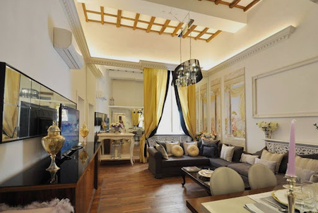 Living area at Flatinrome Navona Imperial