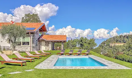 Pristine Stone Brick Villa With Stunning Lake Como Views