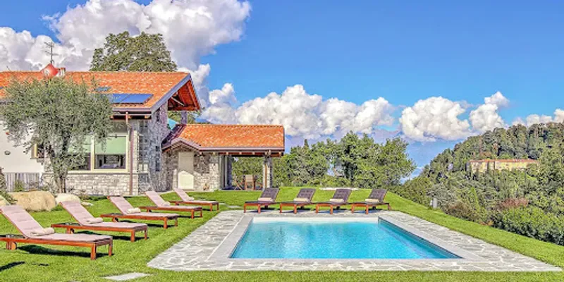 PRISTINE STONE BRICK VILLA WITH STUNNING LAKE COMO VIEWS