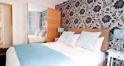 Bedroom at Temple Bar apartment