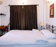 Simplistic living area in Kalyani Nagar Apartments