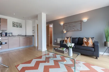 Living space - 1 bed apartment