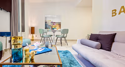 Living room at Carrer de Sants Serviced Apartments