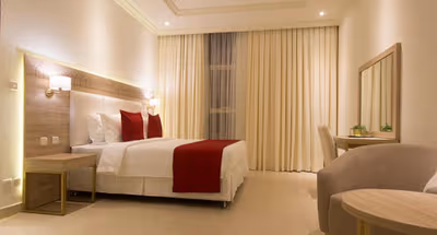 Bedroom at Hamad Al Jaser Road Serviced Apartments