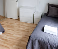 Luxury bedroom at Valby Serviced Apartments