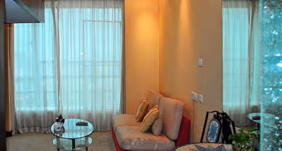 Stunning living area in Changning Rd Serviced  Apartments