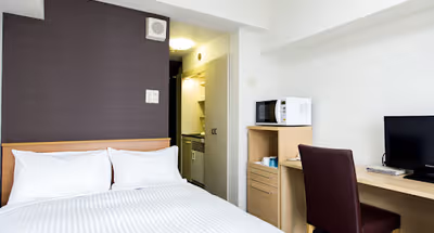 Simplistic living area in Shirogane Platinium Street