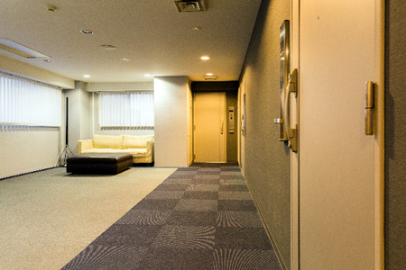 Cosy living area in Takanawa Apartments