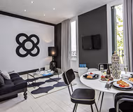Living room at Carrer de Sants Serviced Apartments