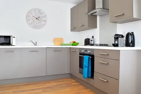 Fully equipped kitchen at Westlake Apartments