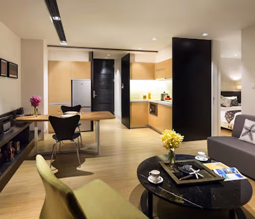 living space at Citadines South Chengdu