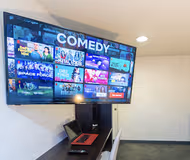 Bright living space at 100 Dale road studio