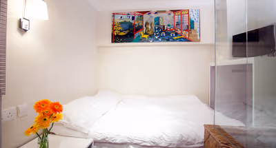 Bright living area at Tai Ping Shan Serviced Apartments