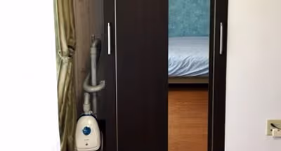 Simplistic living area in Roppongi Mid-Town Apartments