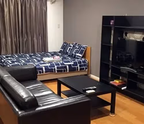 Simplistic living area in Akasaka 2-Chome Apartments