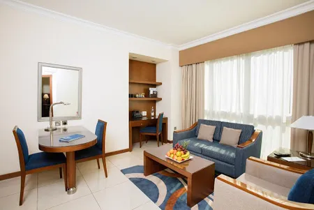 Comfy living area at Al Rawda Arjaan Serviced Apartments, Nahyan Camp