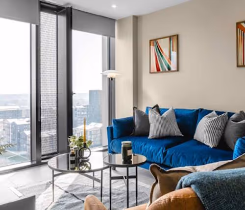 Living area - 1 bed apartment