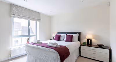 Luxury bedroom at Marquis Court