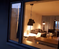 Living area at Edvard Thomsens Serviced Apartments