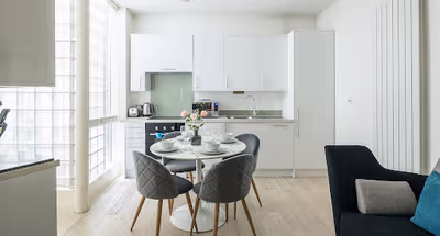 living space at Fitzrovia apartment