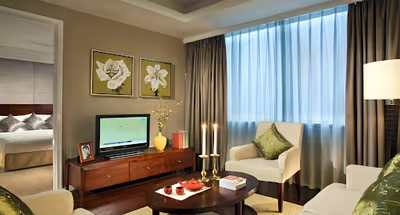 Living area at Ascott Emerald City Suzhou