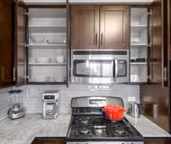 Luxury kitchen at West Hubbard #1701 Serviced Apartment, River North