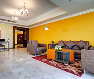 Comfy living area at Dubailand Serviced Apartments, Dubai Land