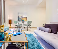 Living room at Carrer de Sants Serviced Apartments