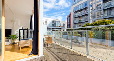 Exterior of South Dock apartment