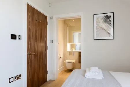 Bedroom at Finchley apartment