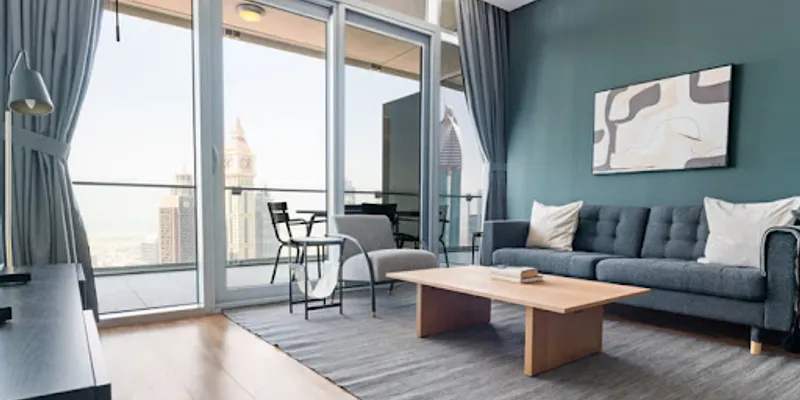 Al Mustaqbal Street Serviced One Bedroom Apartment