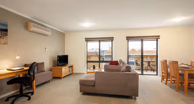 Stunning living area in Quest Warrnambool