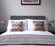 Luxury bedroom at 7Zero1 Apartments on South 5th Street