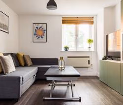 Living area at The Waterloo Flats