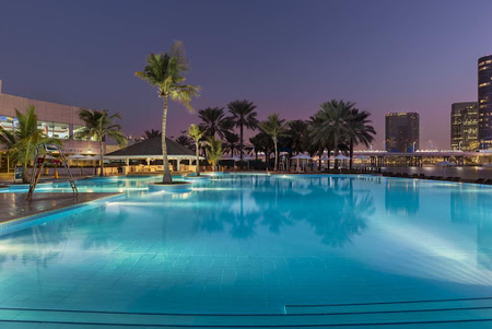 Pool side at Al Miyani Street Residences Serviced Apartments, Al Zahiyah