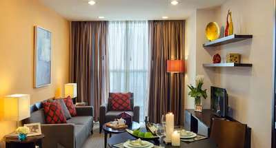 Stunning living area in Somerset Hoa Binh Hanoi