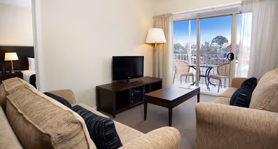 Stunning living area in Quest Ballarat