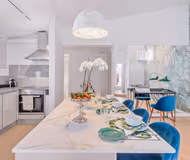 Dining space at Splendom Housing Lagasca