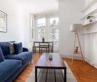Living room at The Goldhawk Road Apartments