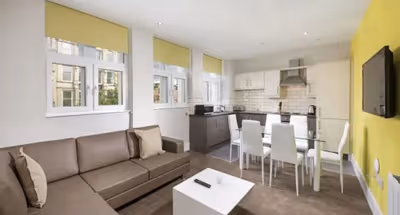 Living area - 3 bed apartment