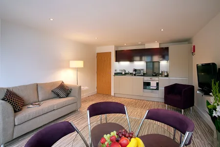 living space at Lamb Conduit Street Apartments