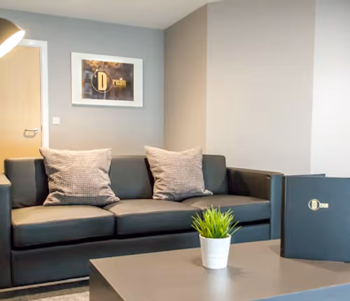 Living area at Newcastle upon Tyne apartment