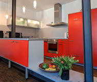 Fully equipped kitchen at Kreuzkirchhof Serviced Apartment