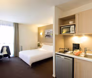 Fully equipped kitchen at Le Havre Les Docks