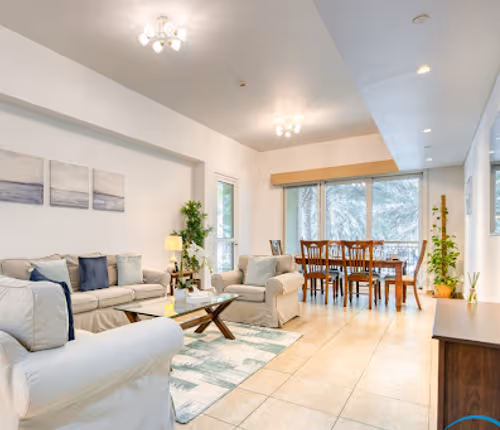 Living area at Palm Marina Serviced Apartment